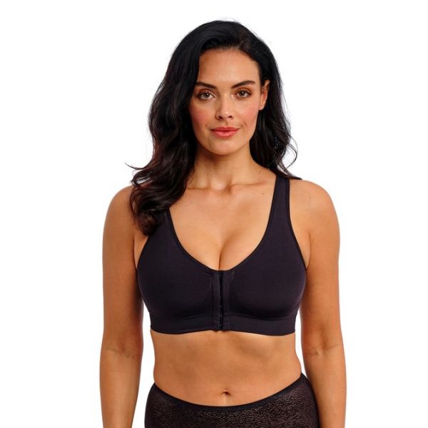 Soutien-Gorge Bralette Sans Arm. Ouverture Devant, B-Smooth, Wacoal WA835475-BLK
