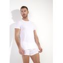 Tee Shirt Manches Courtes Col Rond, Suprème Cotton, Hom 401330-0003