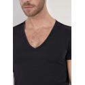V-Neck T-Shirt, Suprème Cotton, Hom 401331-0004
