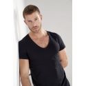 Tee Shirt Manches Courtes Col V, Suprème Cotton, Hom 401331-0004