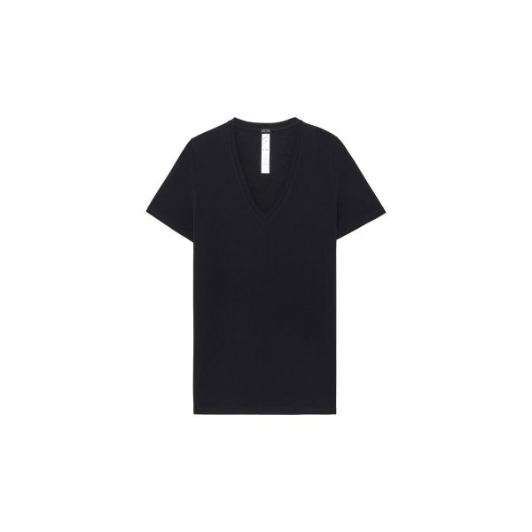 Tee Shirt Manches Courtes Col V, Suprème Cotton, Hom 401331-0004
