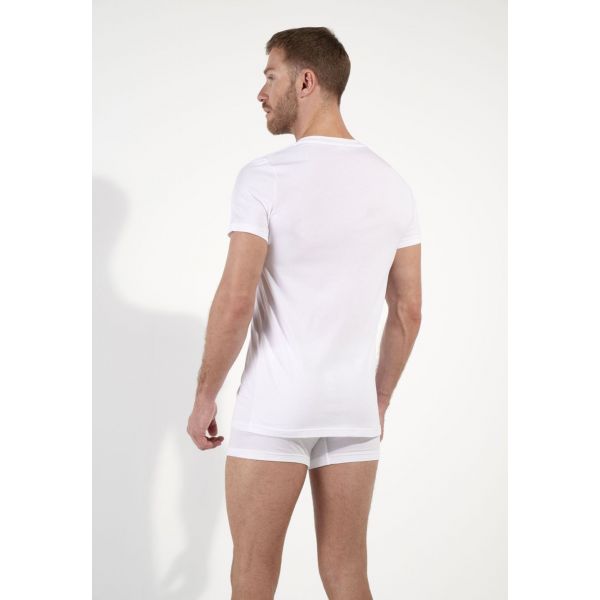 V-Neck T-Shirt, Suprème Cotton, Hom 401331-0003