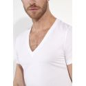 V-Neck T-Shirt, Suprème Cotton, Hom 401331-0003