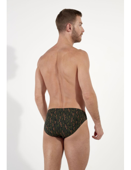 Slip Micro Confort, Vizzavona - Khaki Print, Hom 403106-P0XD