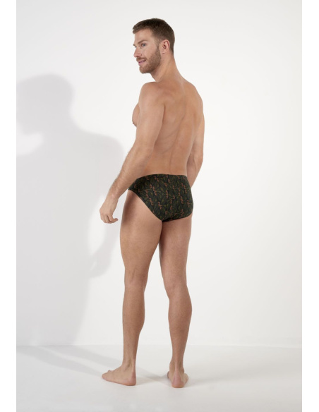 Slip Micro Confort, Vizzavona - Khaki Print, Hom 403106-P0XD
