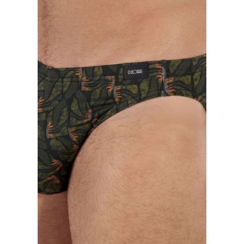 Micro Comfort Briefs, Vizzavona - Khaki Print, Hom 403106-P0XD