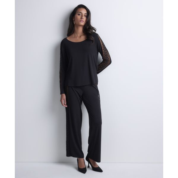 Top Manches Longues, Sweet Obsession, Aubade 5L74-BLAK