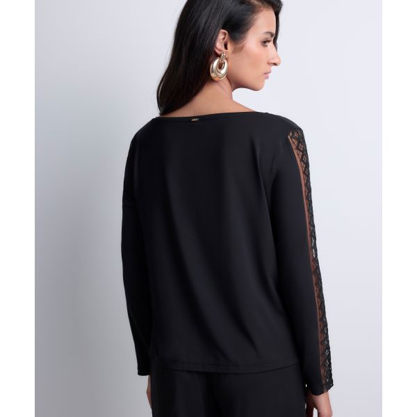 Long-sleeved top, Sweet Obsession, Aubade 5L74-BLAK