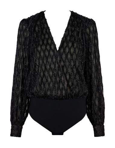 Body Manches Longues, Les Body by Aubade - Black, Aubade 1M84-E-BLAK