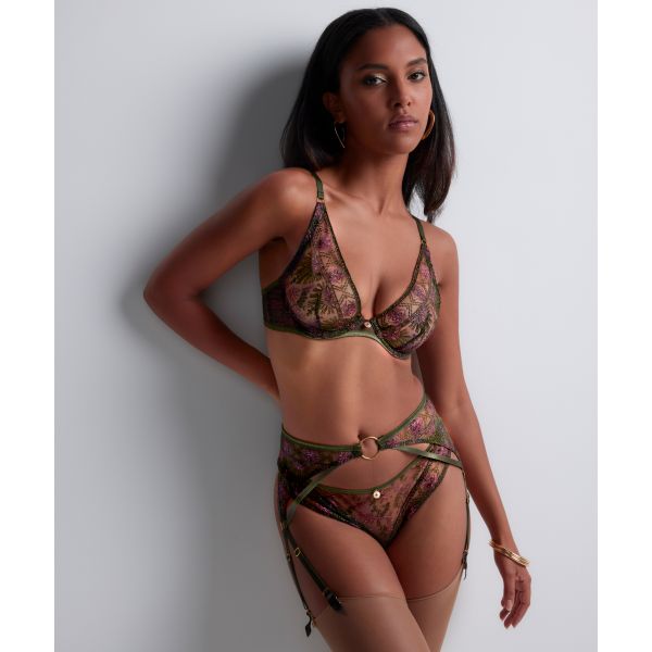 Triangle Bra, Sound Of Heart - Dark Garden, Aubade 4CF12-DARG