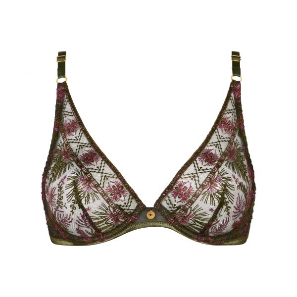 Triangle Bra, Sound Of Heart - Dark Garden, Aubade 4CF12-DARG