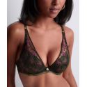 Soutien-Gorge Plunge, Sound Of Heart - Dark Garden, Aubade 4CN81-DARG