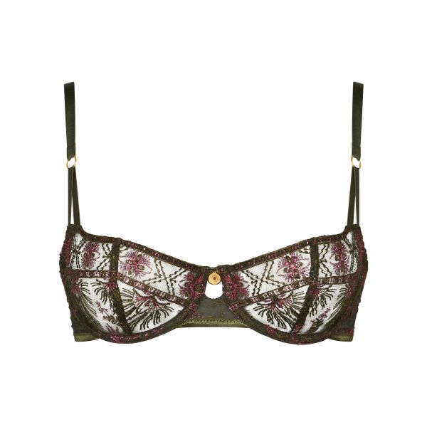 Half-Cup Bra, Sound Of Heart - Dark Garden, Aubade 4CF14-DARG