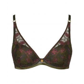 Scarf Plunge Bra, Sound Of Heart - Dark Garden, Aubade 4CN81-DARG 2