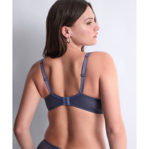 Soutien-Gorge Plunge Coque, Vibes - Denim, Aubade 2BN08-DENI