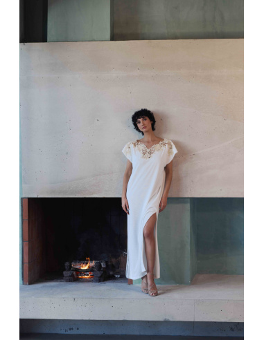 Robe éponge Longue, Bianca, Marjolaine 6BIA3001-0074