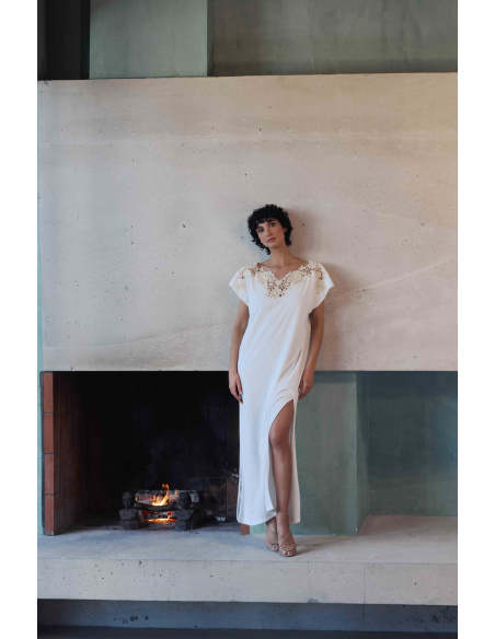 Robe éponge Longue, Bianca, Marjolaine 6BIA3001-0074