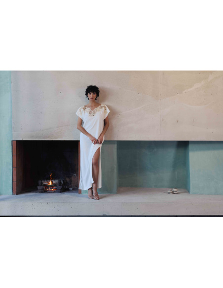 Robe éponge Longue, Bianca, Marjolaine 6BIA3001-0074