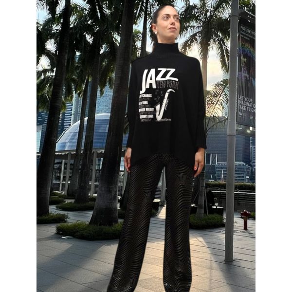 Pull New York Size-Taille Unique, Aristo, PULLARISNY-NO