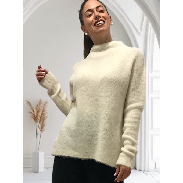 Pull Manches Longue Alpaga Brosse, Oscalito 7666-012