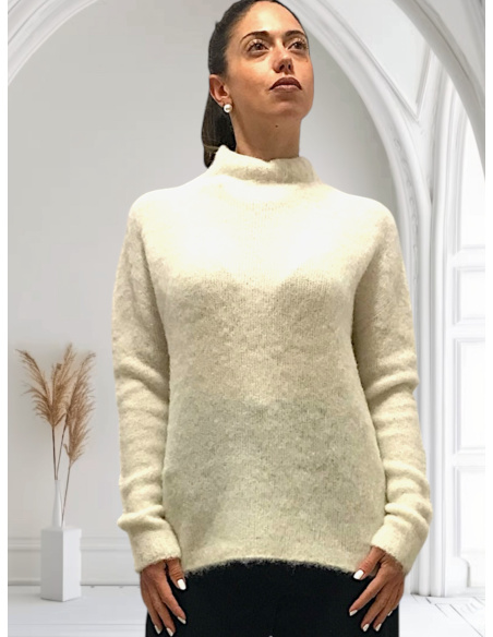 Pull Manches Longue Alpaga Brosse, Oscalito 7666-012
