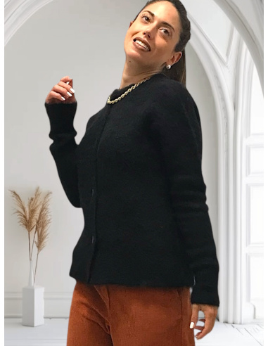 Cardigan Alpaga Brosse, Oscalito 7668-020