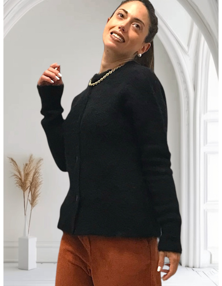 Brushed Alpaca Cardigan, Oscalito 7668-020