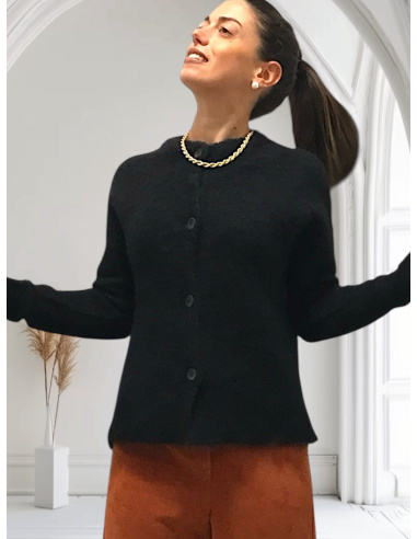 Cardigan Alpaga Brosse, Oscalito 7668-020