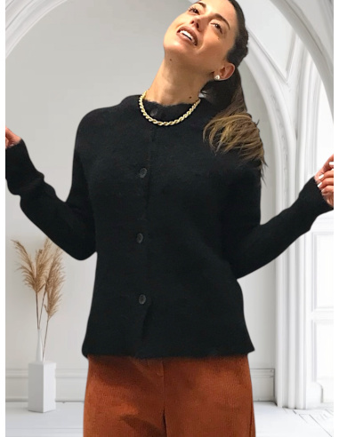 Cardigan Alpaga Brosse, Oscalito 7668-020