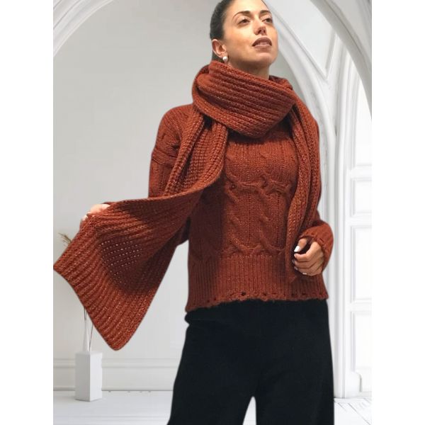 Pull Manches Longue Alpaga & Lurex, Oscalito 7661-663