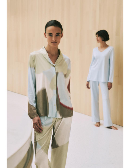 Jacket and Pant Set, Olivia, Hanro 074775/777-3050