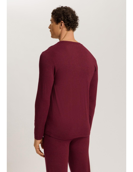 Ensemble Tee Shirt ColV Manches Longue & Pantalon, Casual, Hanro 075036/040-3045