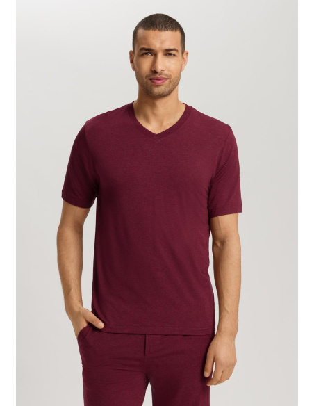 Ensemble Tee Shirt Col V & Bermuda, Casual, Hanro 075035/039-3045