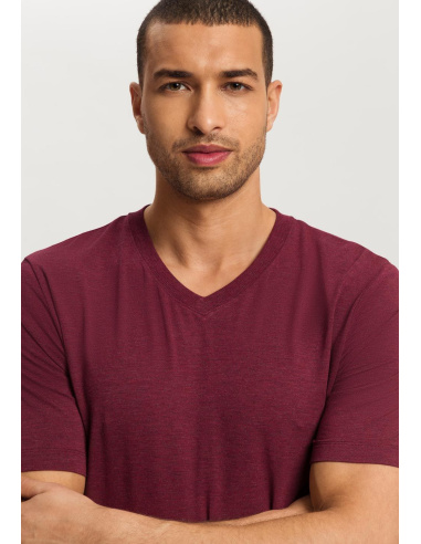 Ensemble Tee Shirt Col V & Bermuda, Casual, Hanro 075035/039-3045