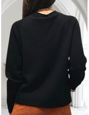 Virgin Wool Sweater, Ebano, Max Mara EBANO-008 2