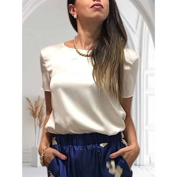 Top Manches Courtes En Soie, Cortona, Max Mara CORTONA-001