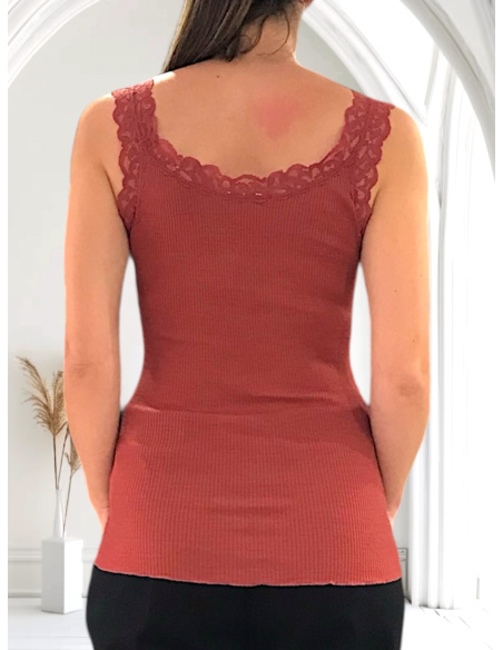 Tank Top in merino wool and silk, Chiara, Madiva CHIARA S/L