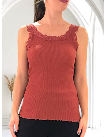 Tank Top in merino wool and silk, Chiara, Madiva CHIARA S/L