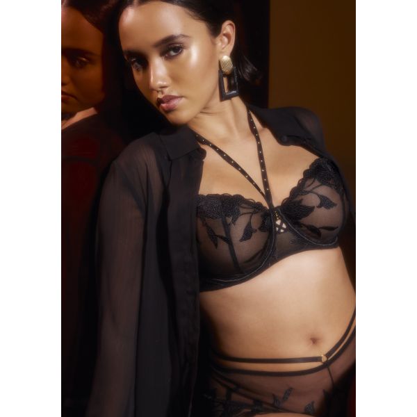 Soutien-Gorge Corbeille, Night At Paradise - Obsidian, Aubade 5EF14-OBSI
