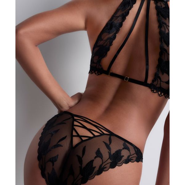 Slip Italien, Night At Paradise - Obsidian, Aubade 5E27-OBSI