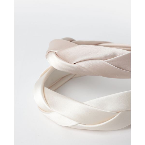 Serre Tête Lot de 2 (Rose et Ivoire), Ad Selection 69119S