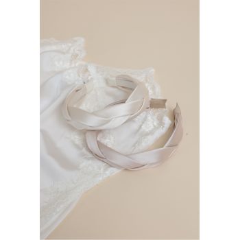 Serre Tête Lot de 2 (Rose et Ivoire), Ad Selection 69119S