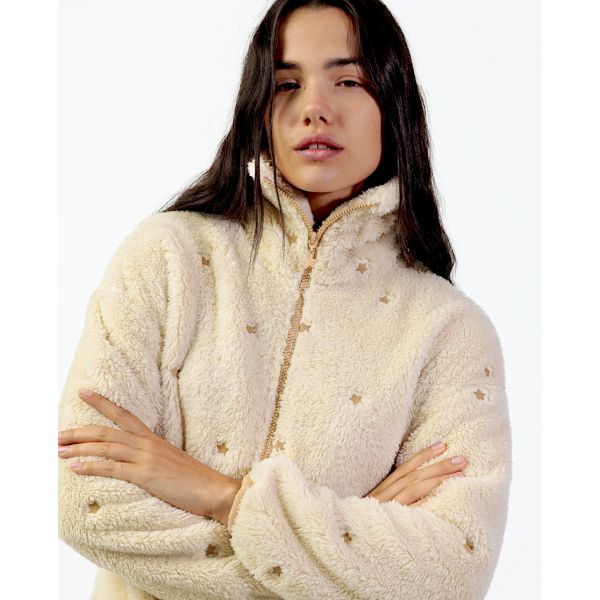 Long-Sleeved Zip-Up Jacket, Ad Selection 67305-BEIGE