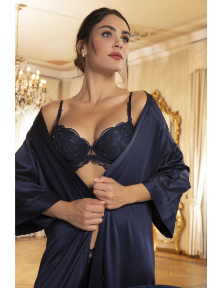 Déshabillé long, Eclat Couture - Blue Night, Lise Charmel ALJ2173-BN