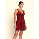 Sexy babydoll, Bellissime Inconnue - Ombre Rouge, Lise Charmel ALJ1249-OR