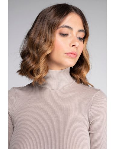 Long Sleeve Turtleneck, 100% Silk, Oscalito 9516-350