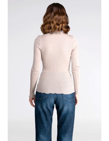 Long Sleeve Turtleneck, 100% Silk, Oscalito 9516-350