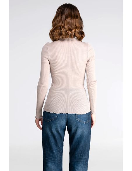 Long Sleeve Turtleneck, 100% Silk, Oscalito 9516-350