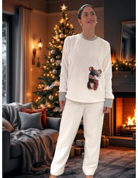 Pyjama Polaire Manches Longues, Mira 8462MW-9