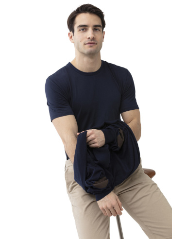 T-Shirt Hybrid Col Rond, Mey 30037-668